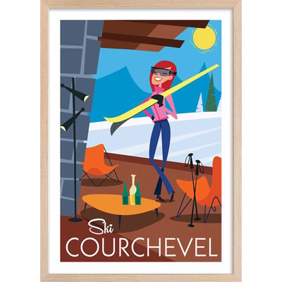 Affiche Ski à Courchevel HEXOA