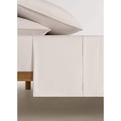 Drap plat percale de coton 300 fils lit 135/140 cm MANGO HOME