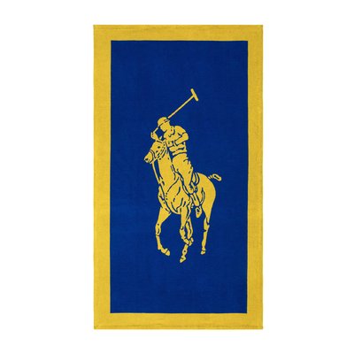 Serviette de plage en coton, POLO JACQUARD RALPH LAUREN HOME