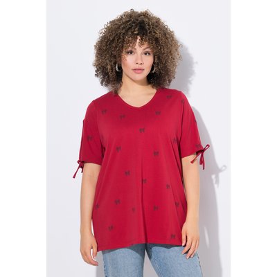 T-shirt coupe évasée, motif petits nœuds ULLA POPKEN