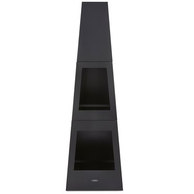 Chiminea with Wood Storage - Black - T978509 TOWER