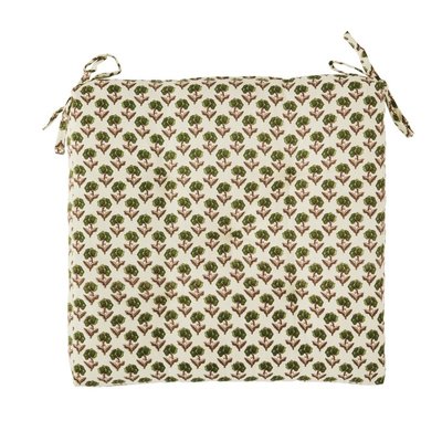 Coussin de chaise coton imprimé floral MADAM STOLTZ