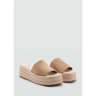 Sandales plateforme corde MANGO TEEN