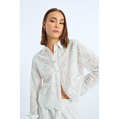 Chemisier à broderies anglaises LILI SIDONIO