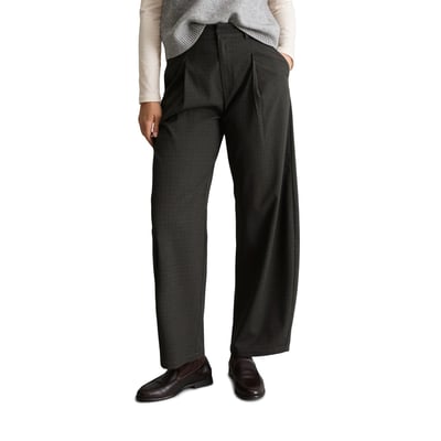 Pantalon à carreaux, coupe décontractée en un mélange de matières souples MARC O’POLO DENIM