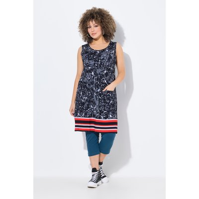 Robe en jersey imprimé, sans manches ULLA POPKEN