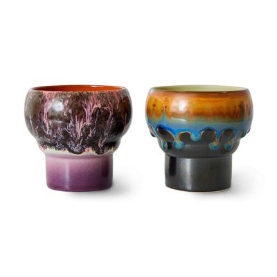 Tasse à café lungo céramique  Merge set de 2 HKLIVING