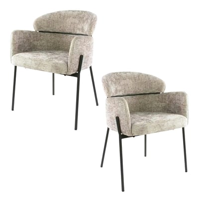 Fauteuil de table à dossier haut (lot de 2) GALWAY PIER IMPORT