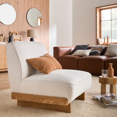 Fauteuil viscose/lin, Denoh LA REDOUTE INTERIEURS