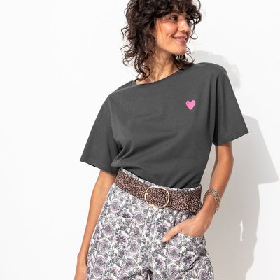 T-shirt cœur léopard PROMOD