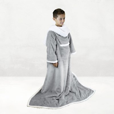 Plaid intégral avec manches enfant sherpa VIVEZEN