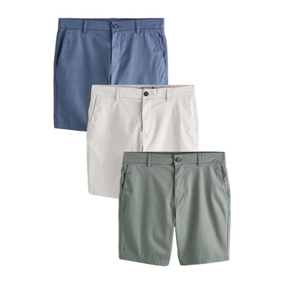 Short chino stretch, lot de 3 NEXT