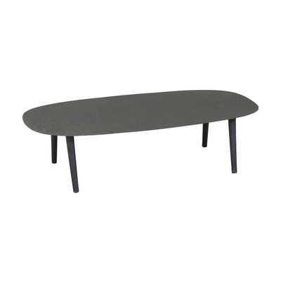 Table basse ovale en métal texturé noir AUBRY GASPARD