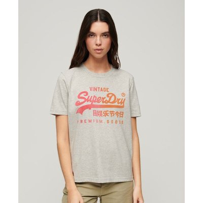 T-shirt décontracté à motif ton sur ton SUPERDRY
