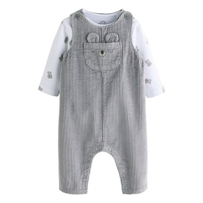Body et salopette côtelé bébé, ensemble NEXT