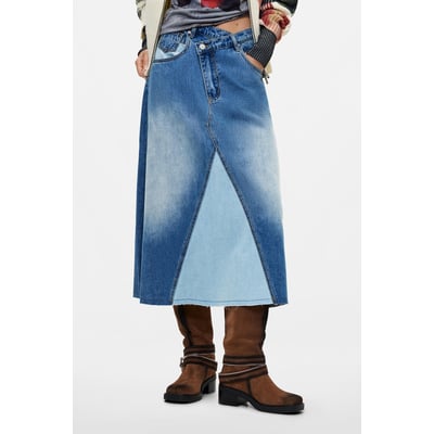 jupe en jean évasée DESIGUAL