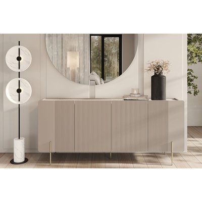 Buffet bas en panneaux de particules et MDF 4 portes 200 cm, MATHILDE BOBOCHIC