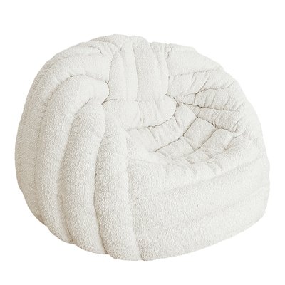 Pouf Igloo en laine bouclée MX HOME