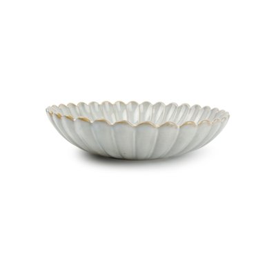 Assiette Creuse Lotus Porcelaine Blanc Ø22 Cm SP COLLECTION