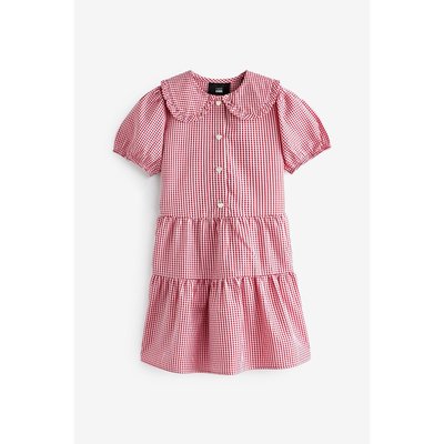 Robe rouge col claudine hotsell