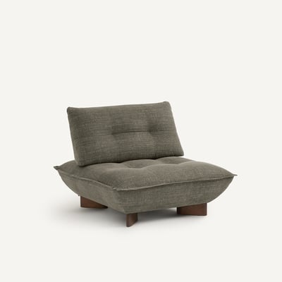 Modularer Sessel, Baumwolle und Leinen, KAORI AM.PM