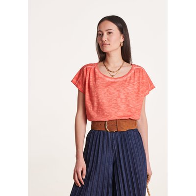 T-shirt ample en coton cold dye col rond LA FEE MARABOUTEE