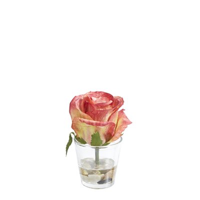 Rose en illusion d'eau artificielle H12 SIA DECO