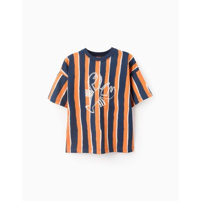 T-shirt Rayé avec Imprimé ZIPPY