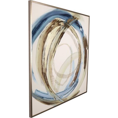Peinture abstraite  et  sur toile avec cadre élégant RECOLLECTION