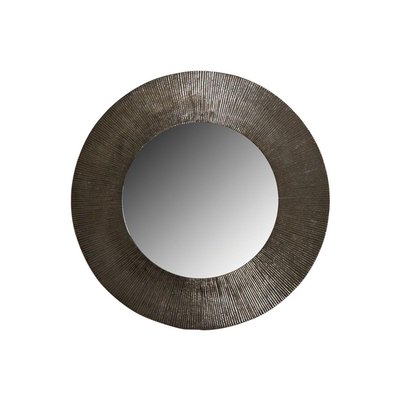 Miroir rond métal zinc antique AUBRY GASPARD