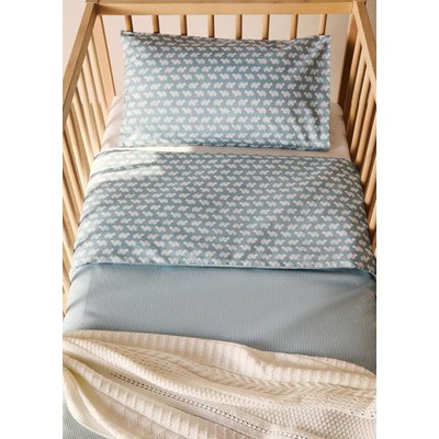 Housse de couette berceau percale de coton réversible MANGO HOME