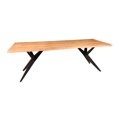 Table en bois d'acacia et pieds en métal NOW'S HOME