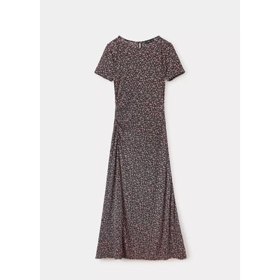 Robe imprimée détail drapé MANGO
