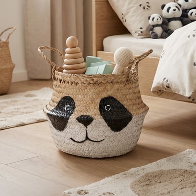 COMPACTOR - Panier de rangement  BELLY avec poignées - 25 x 25 x H.24 CM - Beige COMPACTOR