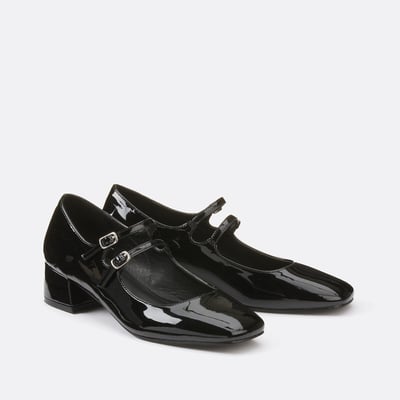 Mary Jane Ballet Pumps with Double Strap and Low Heel LA REDOUTE COLLECTIONS