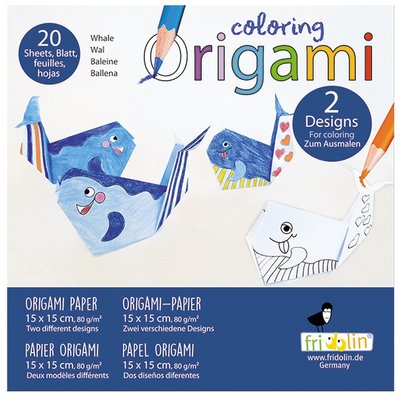 Coloring Origami - Baleine FRIDOLIN