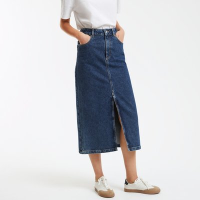 Jupe longue bleu marine La Redoute