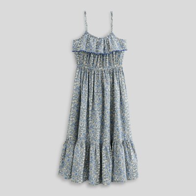 Robe longue à bretelles imprimée MONOPRIX