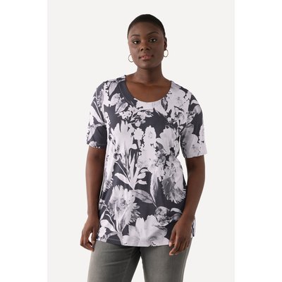 T-shirt en tissu fluide, motif floral ULLA POPKEN