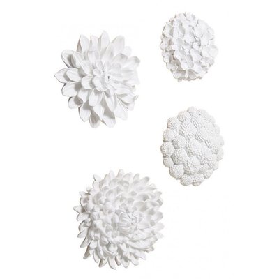 Fleurs murales (set de 4) - CHARME INTERIOR'S