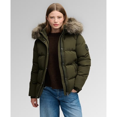 Doudoune courte à capuche en imitation fourrure SUPERDRY