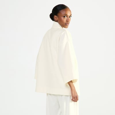 Poncho col kimono en polaire SILENCE LAURENCE TAVERNIER