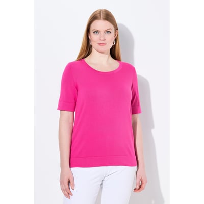 Pull twinset en coton Pima. Col ULLA POPKEN
