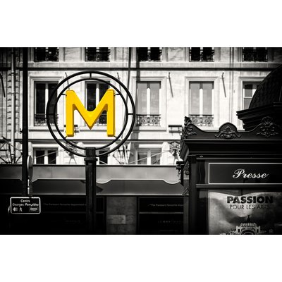 Tableau paris m comme metro HEXOA