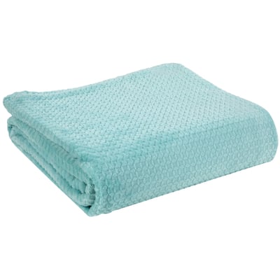 Maxi plaid Polyester Aqua EDEN