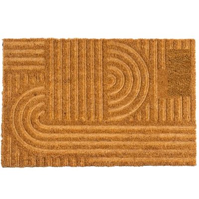 Paillasson coco marron 60x40x1.5cm WADIGA
