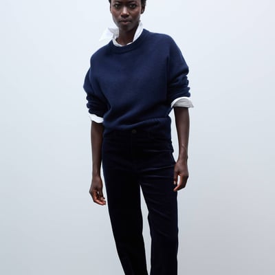 Pantalon large en velours en coton BIO GOTS MONOPRIX