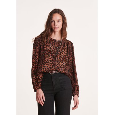 Chemisier ample à imprimé animalier LA FEE MARABOUTEE