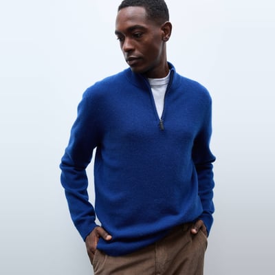 Pull col camionneur en 100% cachemire MONOPRIX