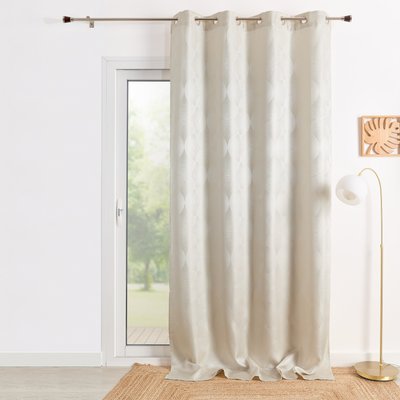 Rideau jacquard motif écailles HOME MAISON